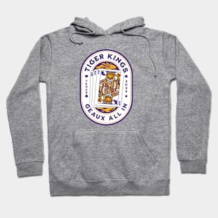 2024 Vegas Trip // Louisiana Tiger King Playing Card // Awesome King Tiger Purple and Gold Hoodie